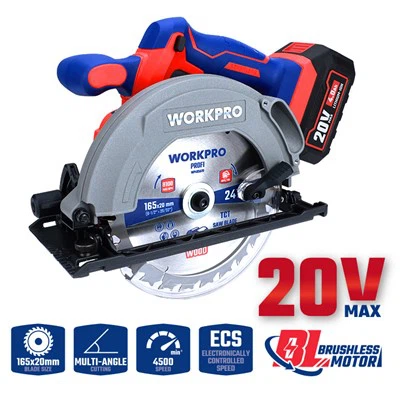 BEZSZCZOTKOWA PIŁA TARCZOWA 20V 165MM