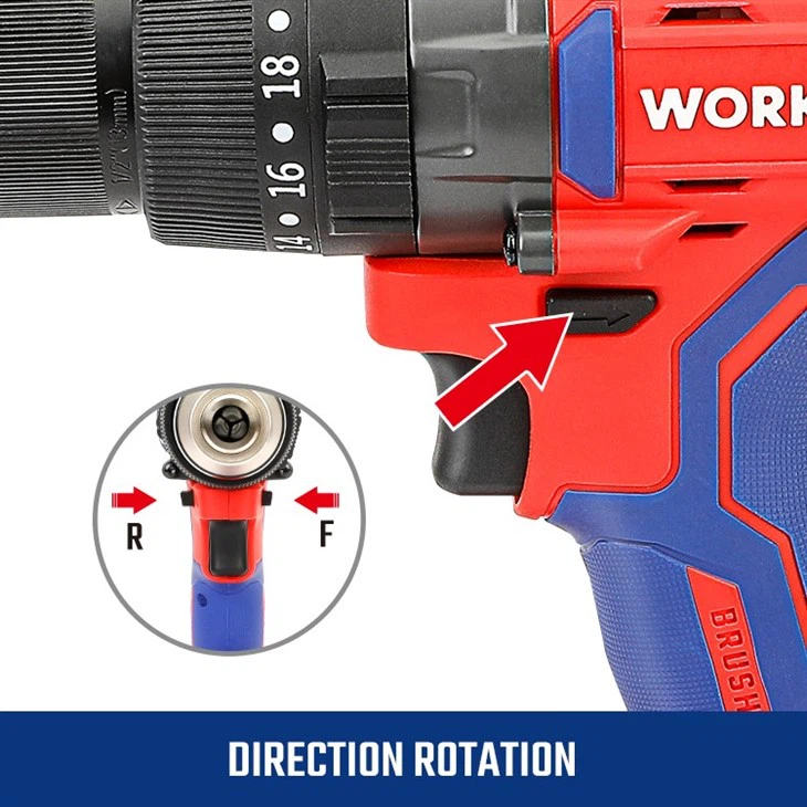 WORKPRO 20V BRUSHLESS IMPACT DRILL